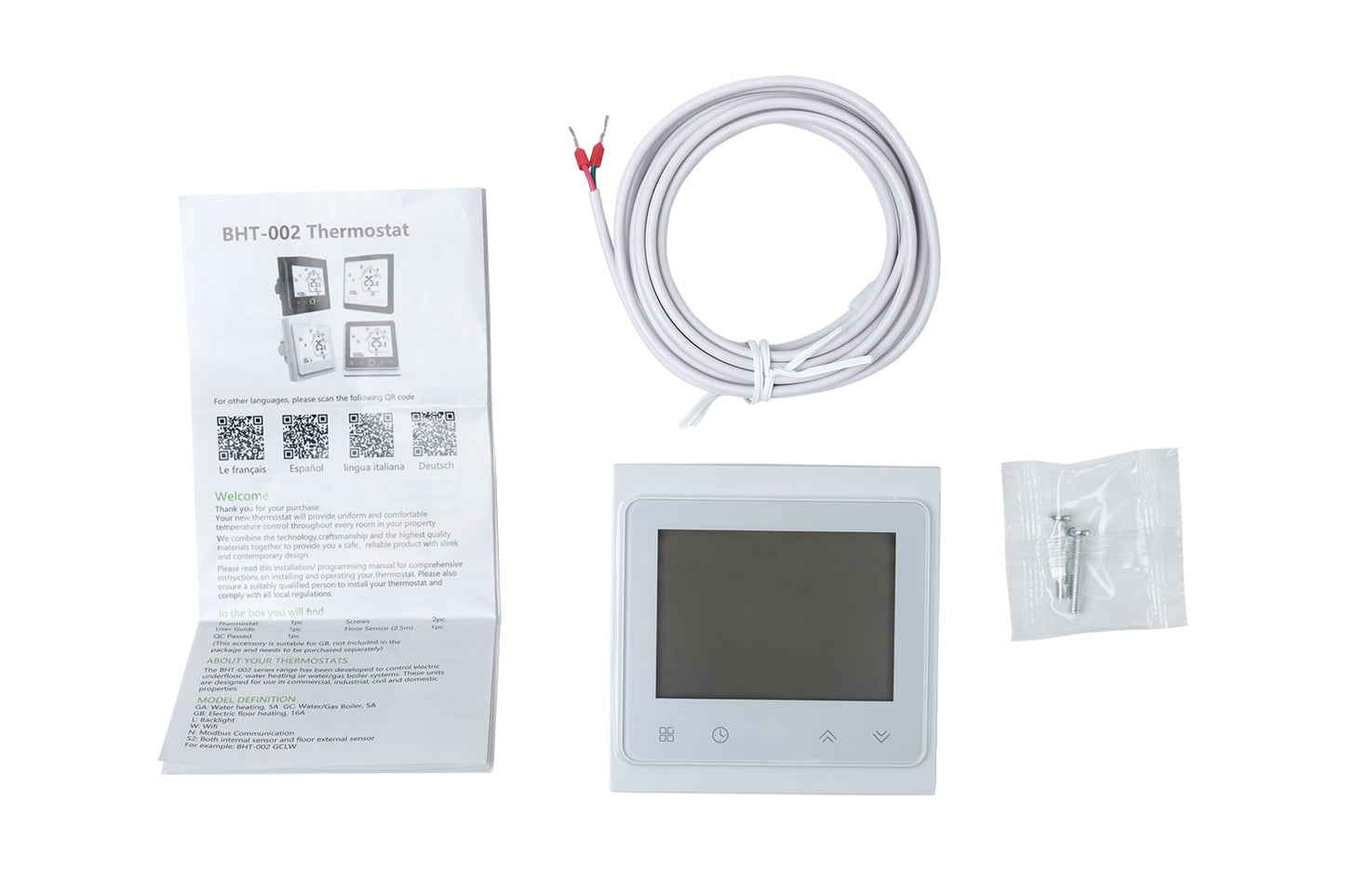 Inteligentny termostat ogrzewania elektrycznego MHS-ET1-WF v1.0