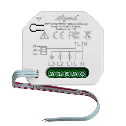 Inteligentny przełącznik oświetlenia Myers MSW-3B-220V/100W ZB