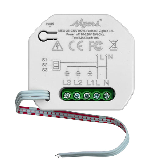 Inteligentny przełącznik oświetlenia Myers MSW-3B-220V/100W ZB