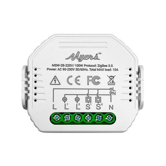 Inteligentny przełącznik oświetlenia Myers MSW-2B-220V/100W ZB