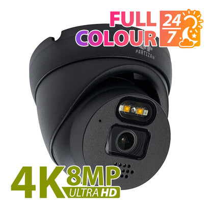 Kamera IP 8Mp z funkcją stałej ostrości IPD-5SP-IR 4K FADA SH Czarna