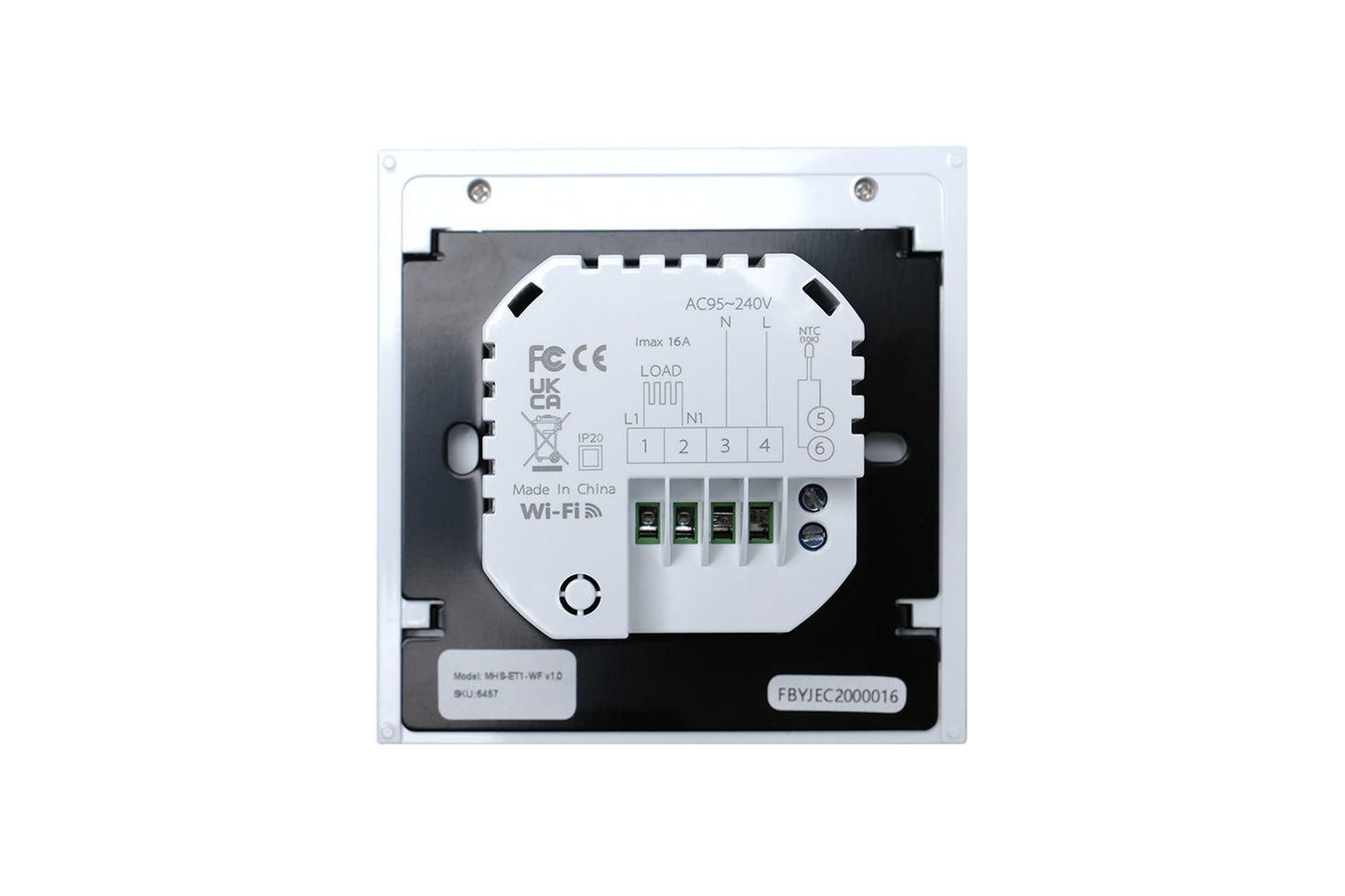 Inteligentny termostat ogrzewania elektrycznego MHS-ET1-WF v1.0 